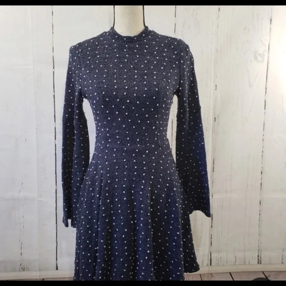 Anthropologie Altar’d State Sweater Dress w/dots. - Picture 2 of 2